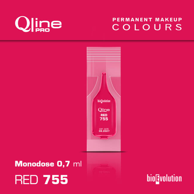 RED 755  teplá třešňová barva 0,7ml