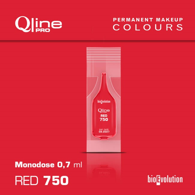 RED 750 - intenzivní sytá červená 0,7 ml