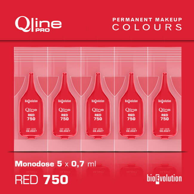 RED 750 intenzivní sytá červená 5x0,7 ml