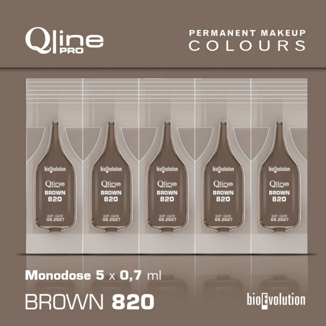 BROWN 820 olivově hnědá studená 5x0,7ml